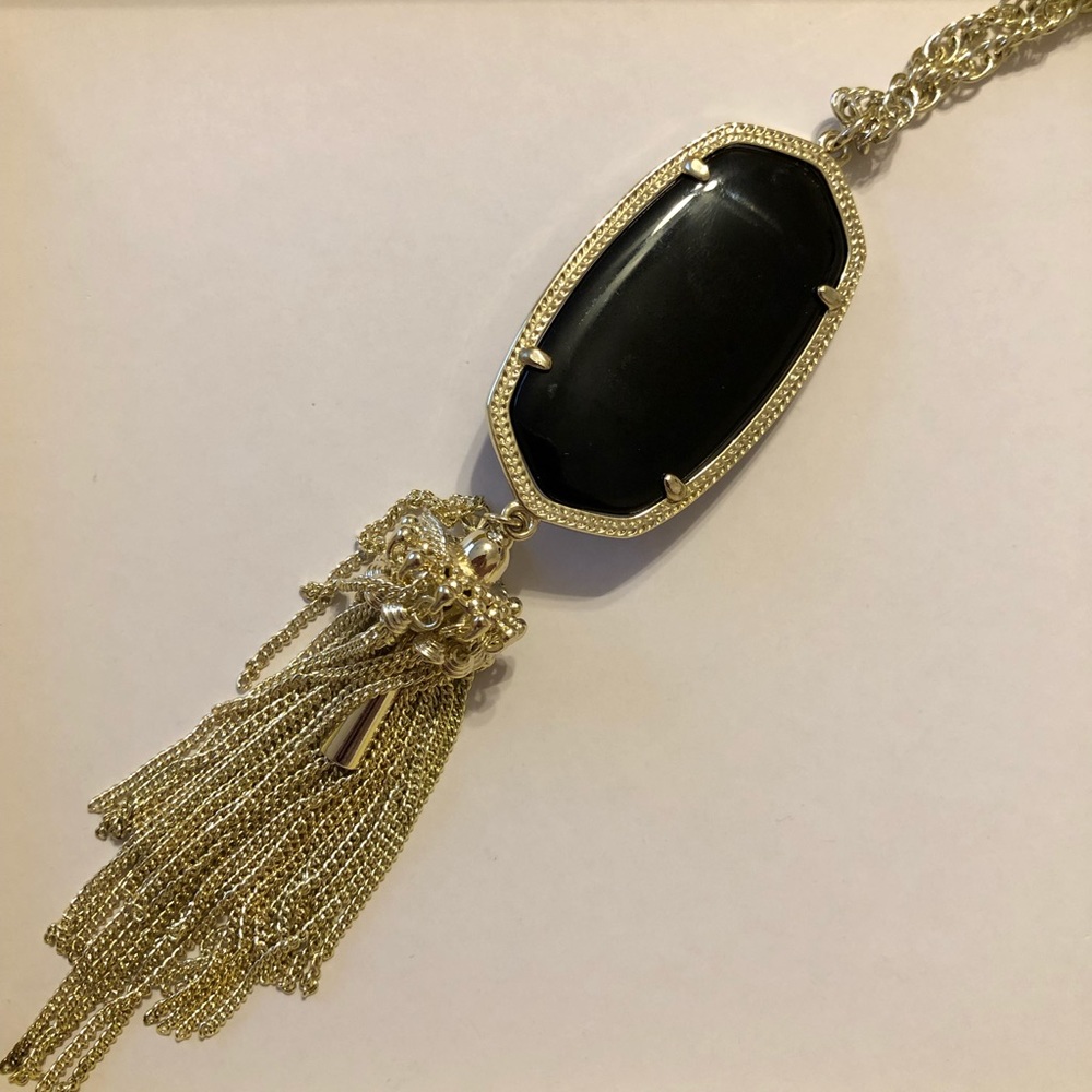 Kendra Scott Gold & Black Necklace